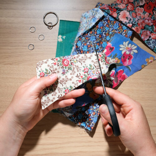 Atelier porte clef tissu