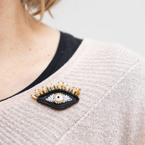 Broche perles